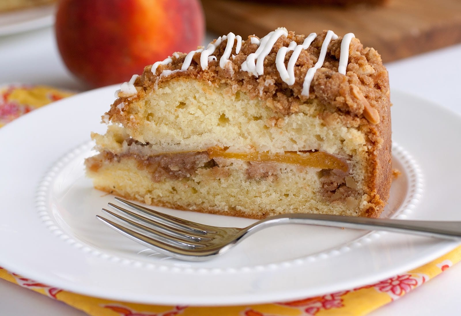 Buttermilk Peach Coffee Cake