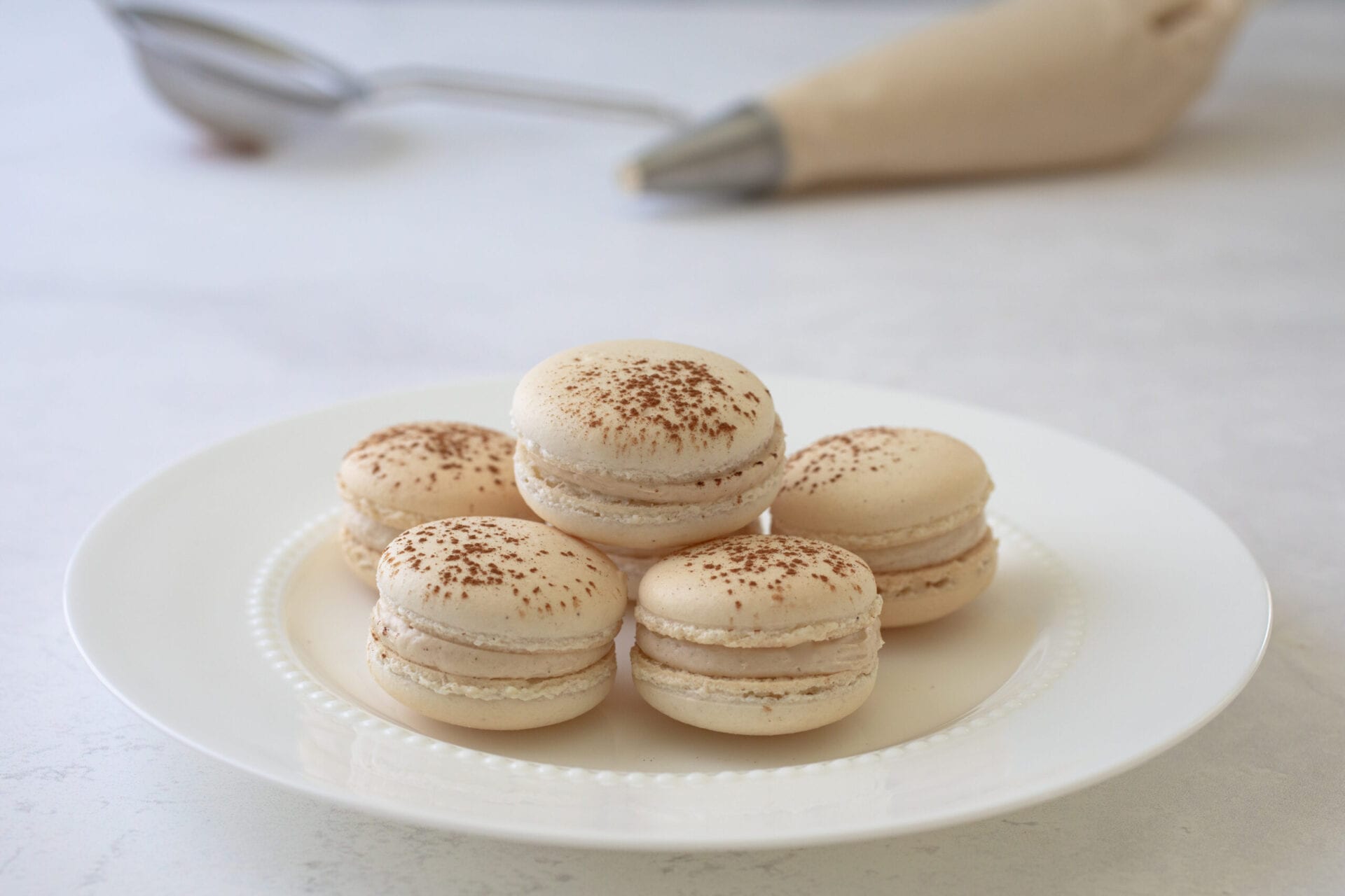 Speculoos Cookie Butter Macarons Main Shot